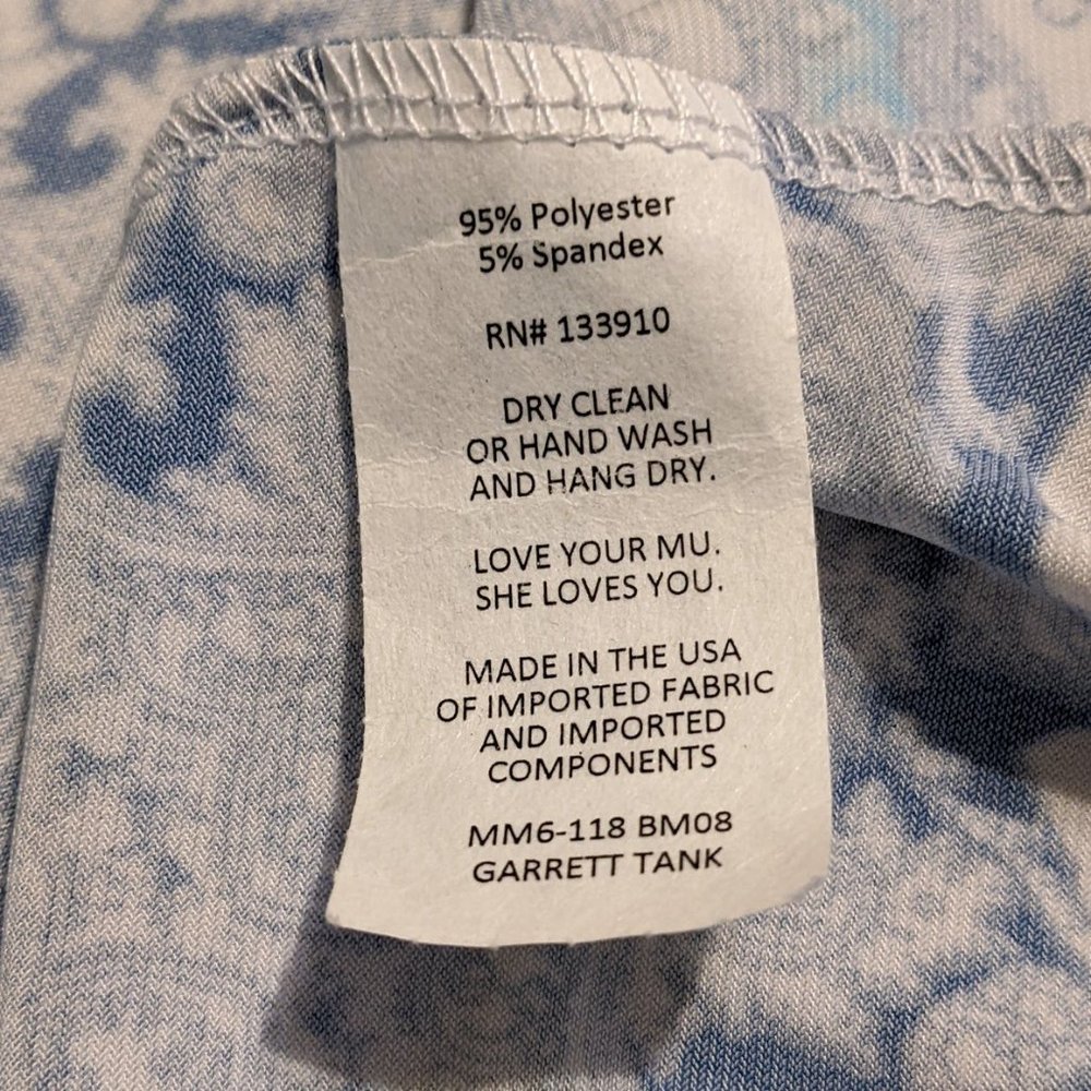 Show Me Your Mumu Blue & White Paisley Garrett Tank Sleeveless Dress - size S - Picture 9 of 9